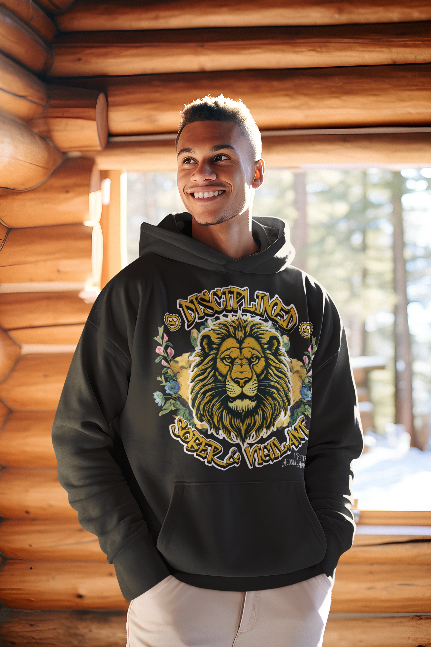 1 Peter 5:8 Discipline, Sober, Vigilant Hoodie