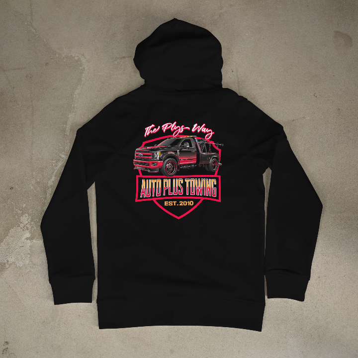 Auto Plus+ Towing and Body Shop Hoodie 2025
